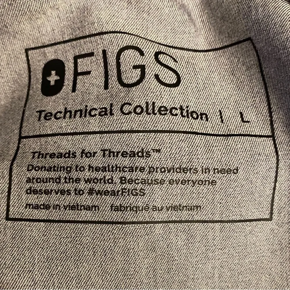 FIGS Pisco Basic Scrub Pants Graphite Gray Men’s Size Large Style FM4500